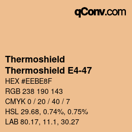 Color code: Thermoshield - Thermoshield E4-47 | qconv.com