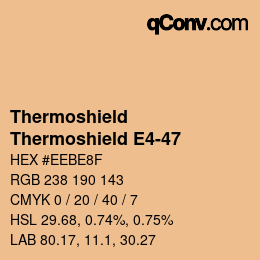 カラーコード: Thermoshield - Thermoshield E4-47 | qconv.com