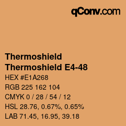 Color code: Thermoshield - Thermoshield E4-48 | qconv.com