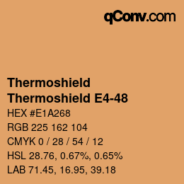 カラーコード: Thermoshield - Thermoshield E4-48 | qconv.com