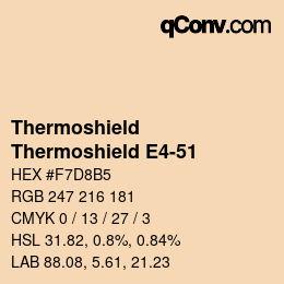 Código de color: Thermoshield - Thermoshield E4-51 | qconv.com