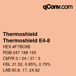 Color code: Thermoshield - Thermoshield E4-8 | qconv.com