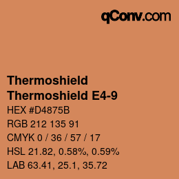 カラーコード: Thermoshield - Thermoshield E4-9 | qconv.com