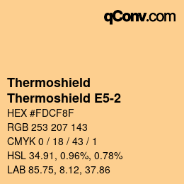 Color code: Thermoshield - Thermoshield E5-2 | qconv.com