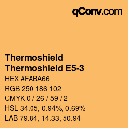 Color code: Thermoshield - Thermoshield E5-3 | qconv.com