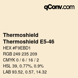 Color code: Thermoshield - Thermoshield E5-46 | qconv.com
