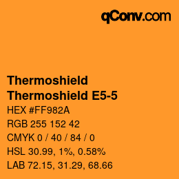 Color code: Thermoshield - Thermoshield E5-5 | qconv.com