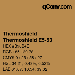 Color code: Thermoshield - Thermoshield E5-53 | qconv.com