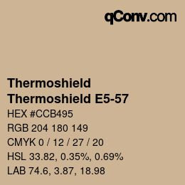 カラーコード: Thermoshield - Thermoshield E5-57 | qconv.com