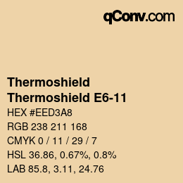 Farbcode: Thermoshield - Thermoshield E6-11 | qconv.com