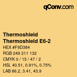 Color code: Thermoshield - Thermoshield E6-2 | qconv.com