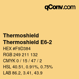 Código de color: Thermoshield - Thermoshield E6-2 | qconv.com