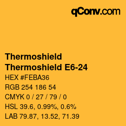 カラーコード: Thermoshield - Thermoshield E6-24 | qconv.com