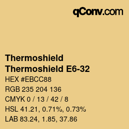 Color code: Thermoshield - Thermoshield E6-32 | qconv.com