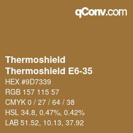 Farbcode: Thermoshield - Thermoshield E6-35 | qconv.com