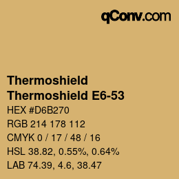 カラーコード: Thermoshield - Thermoshield E6-53 | qconv.com