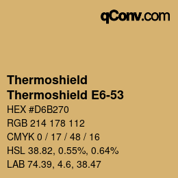 Color code: Thermoshield - Thermoshield E6-53 | qconv.com