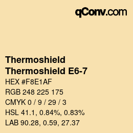 Farbcode: Thermoshield - Thermoshield E6-7 | qconv.com