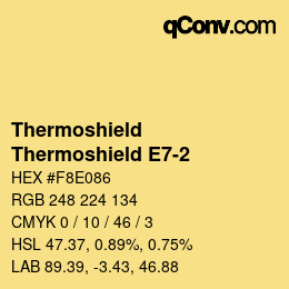 Color code: Thermoshield - Thermoshield E7-2 | qconv.com