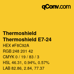 Farbcode: Thermoshield - Thermoshield E7-24 | qconv.com