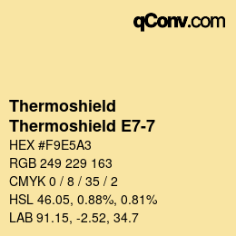 Color code: Thermoshield - Thermoshield E7-7 | qconv.com