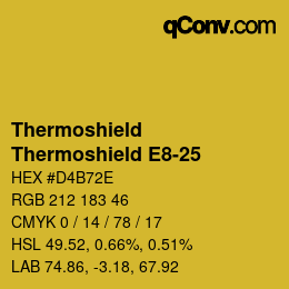 Code couleur: Thermoshield - Thermoshield E8-25 | qconv.com