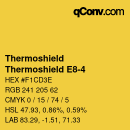 Código de color: Thermoshield - Thermoshield E8-4 | qconv.com