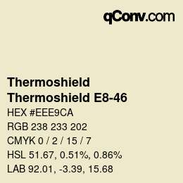 カラーコード: Thermoshield - Thermoshield E8-46 | qconv.com