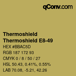 Farbcode: Thermoshield - Thermoshield E8-49 | qconv.com