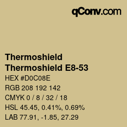 Color code: Thermoshield - Thermoshield E8-53 | qconv.com