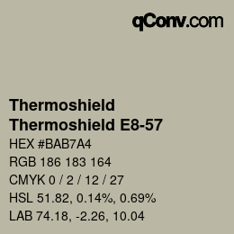 Color code: Thermoshield - Thermoshield E8-57 | qconv.com