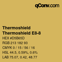 カラーコード: Thermoshield - Thermoshield E8-8 | qconv.com