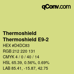 Farbcode: Thermoshield - Thermoshield E9-2 | qconv.com