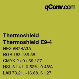 Color code: Thermoshield - Thermoshield E9-4 | qconv.com