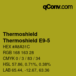 Farbcode: Thermoshield - Thermoshield E9-5 | qconv.com