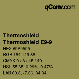 Color code: Thermoshield - Thermoshield E9-9 | qconv.com