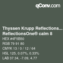 Farbcode: Thyssen Krupp Reflections One - ReflectionsOne® calm 8 | qconv.com