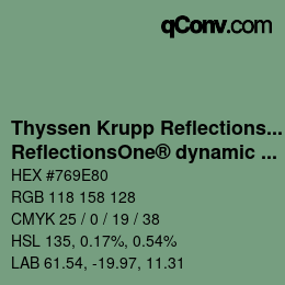 Farbcode: Thyssen Krupp Reflections One - ReflectionsOne® dynamic 4 | qconv.com