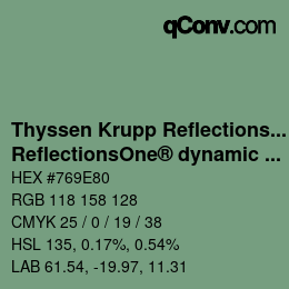 Code couleur: Thyssen Krupp Reflections One - ReflectionsOne® dynamic 4 | qconv.com