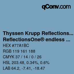 Farbcode: Thyssen Krupp Reflections One - ReflectionsOne® endless 4 | qconv.com