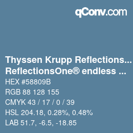 Farbcode: Thyssen Krupp Reflections One - ReflectionsOne® endless 6 | qconv.com