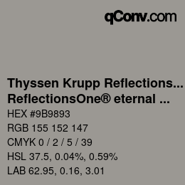 Farbcode: Thyssen Krupp Reflections One - ReflectionsOne® eternal 4 | qconv.com