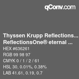 Farbcode: Thyssen Krupp Reflections One - ReflectionsOne® eternal 7 | qconv.com