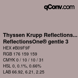 Farbcode: Thyssen Krupp Reflections One - ReflectionsOne® gentle 3 | qconv.com