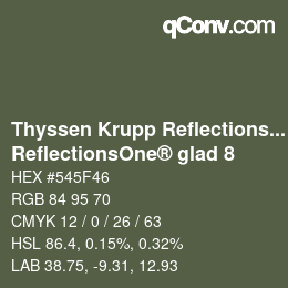 Farbcode: Thyssen Krupp Reflections One - ReflectionsOne® glad 8 | qconv.com