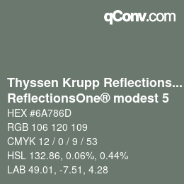 Farbcode: Thyssen Krupp Reflections One - ReflectionsOne® modest 5 | qconv.com