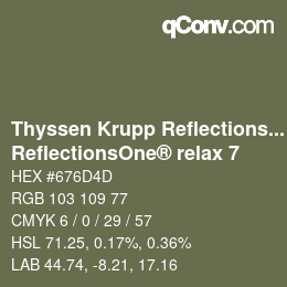 Farbcode: Thyssen Krupp Reflections One - ReflectionsOne® relax 7 | qconv.com