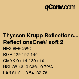 Farbcode: Thyssen Krupp Reflections One - ReflectionsOne® soft 2 | qconv.com