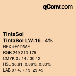 Farbcode: TintaSol - TintaSol LW-16 · 4% | qconv.com