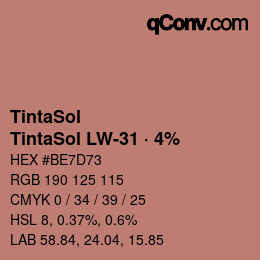 Farbcode: TintaSol - TintaSol LW-31 · 4% | qconv.com